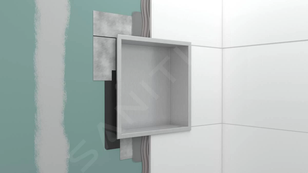 Hansgrohe XtraStoris Original - Inbouwnis, 300x600x100 Mm, Rvs 56064800 - Afbeelding 3