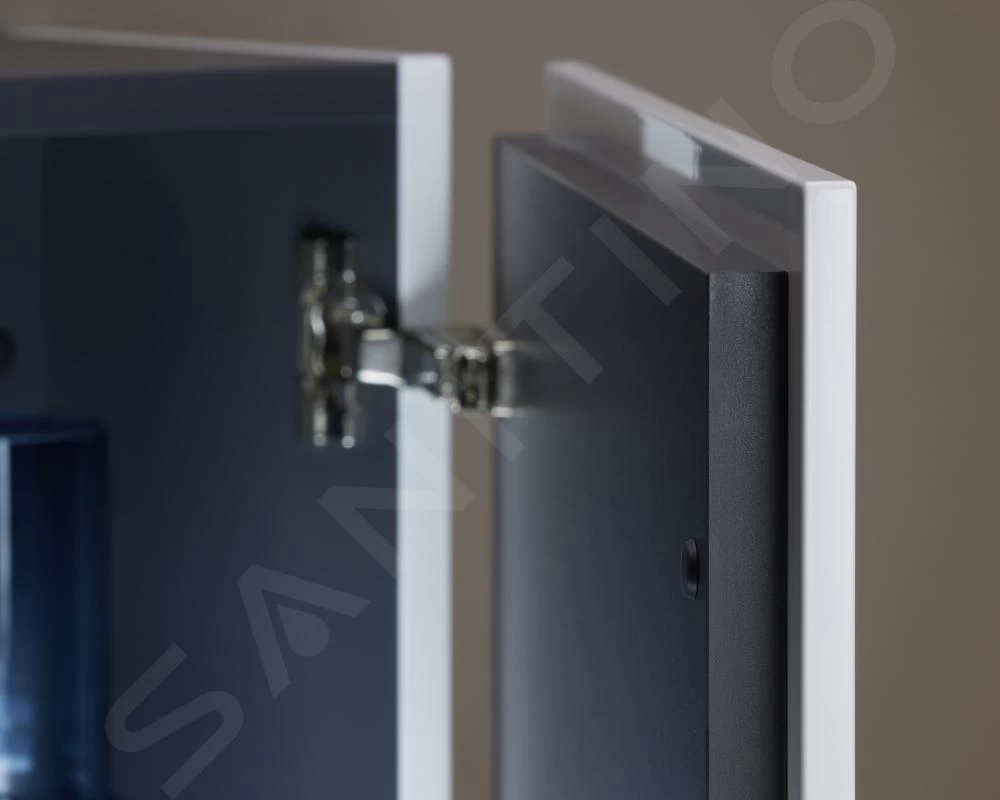 Duravit L-Cube - Hoge Badkamerkast 1760x500x243 Mm, Rechts, Glanzend Wit LC1171R2222 - Afbeelding 7