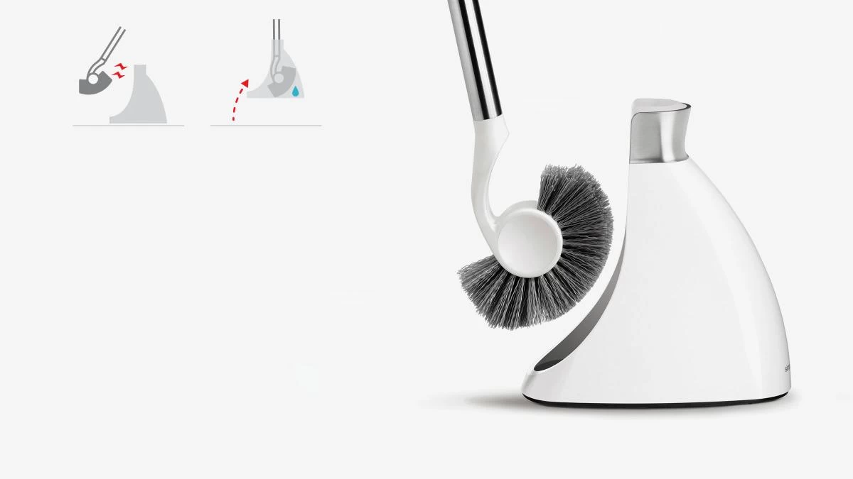Simplehuman Badkamer Accessoires - Toiletborstel, Zwart BT1084 - Afbeelding 6