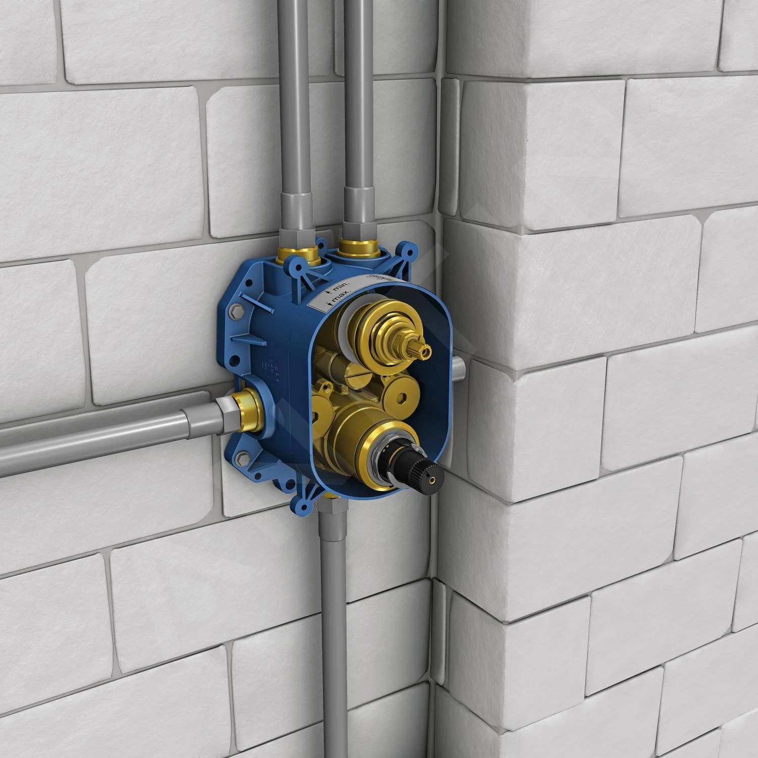 Grohe Rapido - Rapido T - Basisgarnituur Voor Inbouw Thermostaat 35500000 - Afbeelding 7