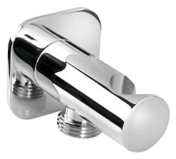 Sapho Douches - Wandaansluitbocht Met Houder, Chroom SG403