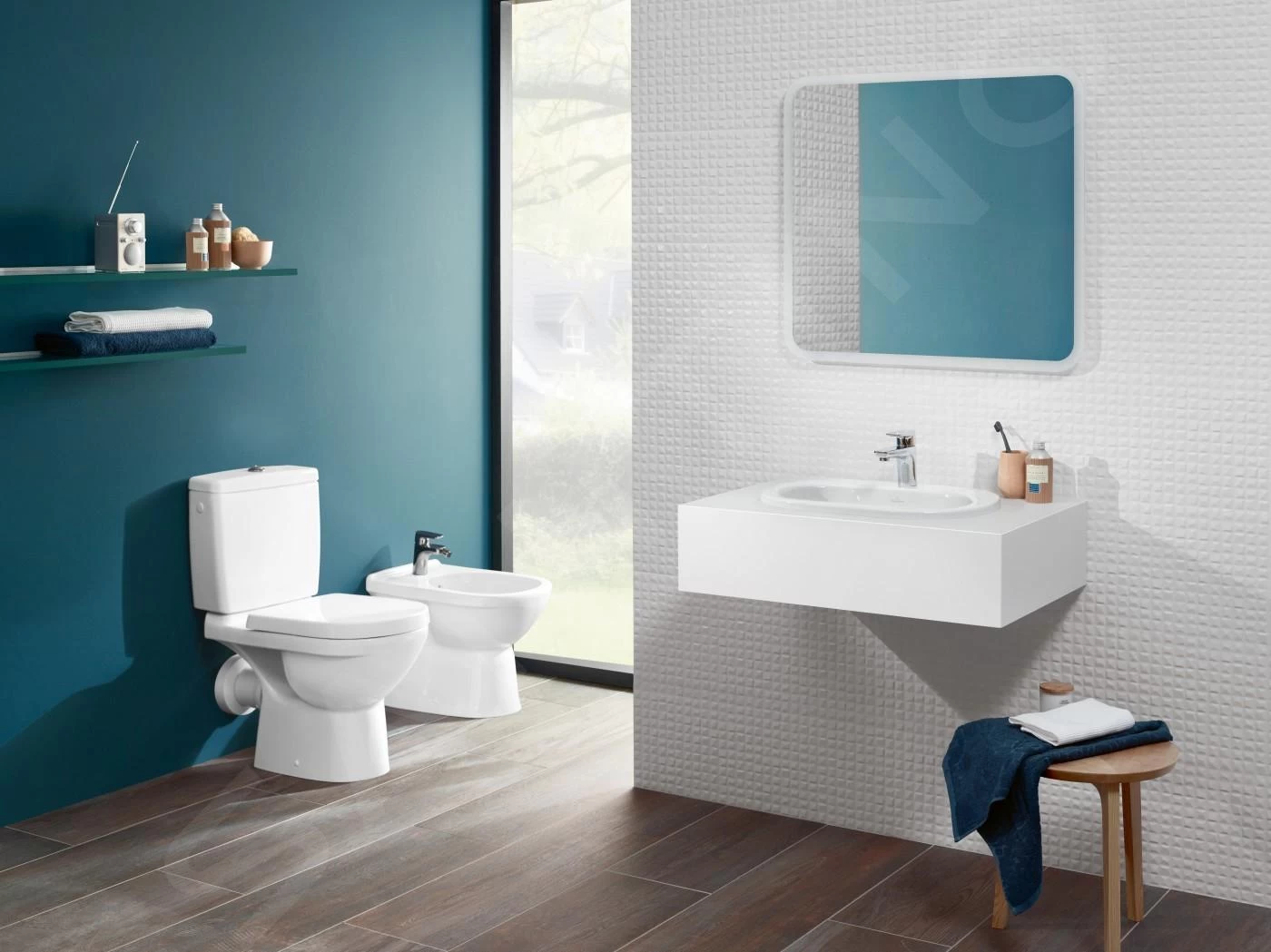Villeroy & Boch O.novo - Staande Toiletpot, Afvoer Achteraan, DirectFlush, AntiBac, CeramicPlus, Alpine Wit 5661R0T2 - Afbeelding 4