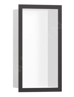 Hansgrohe XtraStoris Individual - Inbouwnis Met Designlijst, 300x150x100 Mm, Mat Wit/geborsteld Zwart Chroom 56096340