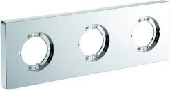 Ideal Standard Archimodule - Afdekrozet 3-gats 83 X 249 Mm, Chroom A1506AA