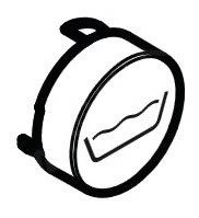 Hansgrohe Toebehoren - Select-knop Bad, Zwart 92577610