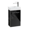 Villeroy & Boch Avento - Wastafelkast, 340x514x202 Mm, 1 Deur, Crystal Black A87601B3