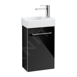 Villeroy & Boch Avento - Wastafelkast, 340x514x202 Mm, 1 Deur, Crystal Black A87601B3