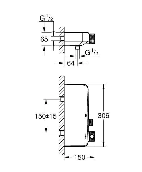 Grohe Grohtherm SmartControl - Douchethermostaat, Chroom 34719000 - Afbeelding 2