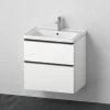 Duravit D-Neo - Wastafelonderkast Met Wastafel, 634x625x452 Mm, 2 Laden, Mat Wit DE012001818