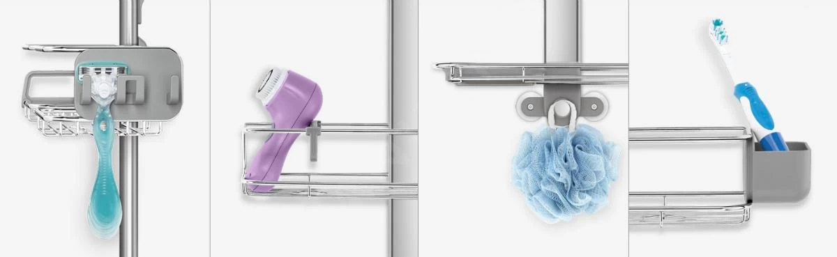 Simplehuman Badkamer Accessoires - Verstelbaar Doucherekje, Rvs BT1101 - Afbeelding 9