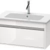 Duravit Ketho - Wastafelonderkast 410x1000x475 Mm, 1 Lade, Glanzend Wit KT642002222