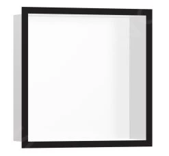 Hansgrohe XtraStoris Individual - Inbouwnis Met Designlijst, 300x300x100 Mm, Mat Wit/mat Zwart 56099670