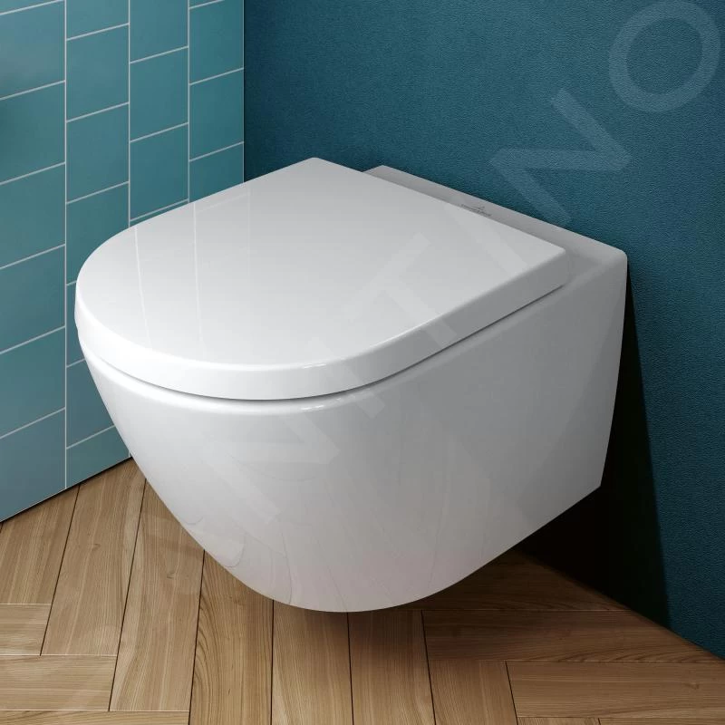 Villeroy & Boch Subway 3.0 - Hangend Toilet Met Wc-bril SoftClosing, TwistFlush, CeramicPlus, Alpine Wit 4670TSR1 - Afbeelding 6