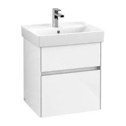 Villeroy & Boch Collaro - Wastafelonderkast, 510x546x414 Mm, 2 Lades, Glossy White C00700DH