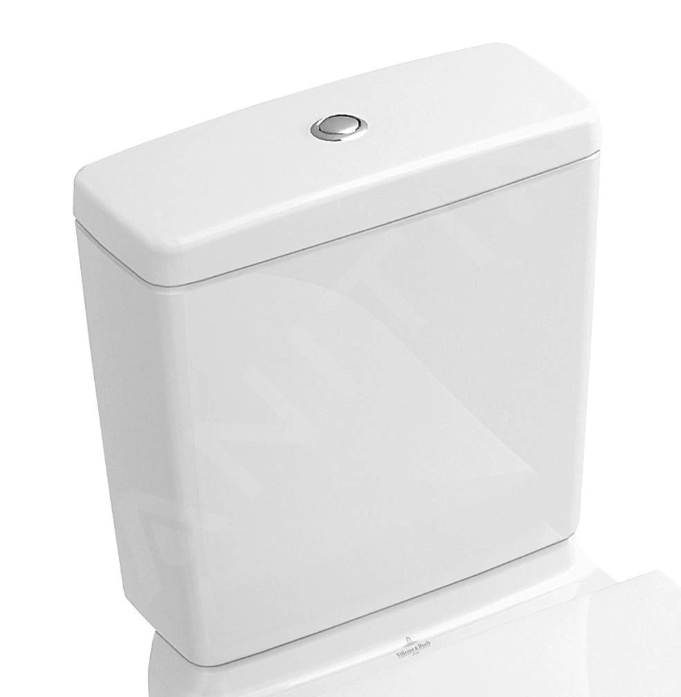 Villeroy & Boch O.novo - Stortbak Voor Staande Toiletpot, Met Zijaansluiting, CeramicPlus, Alpine Wit 5760S1R1
